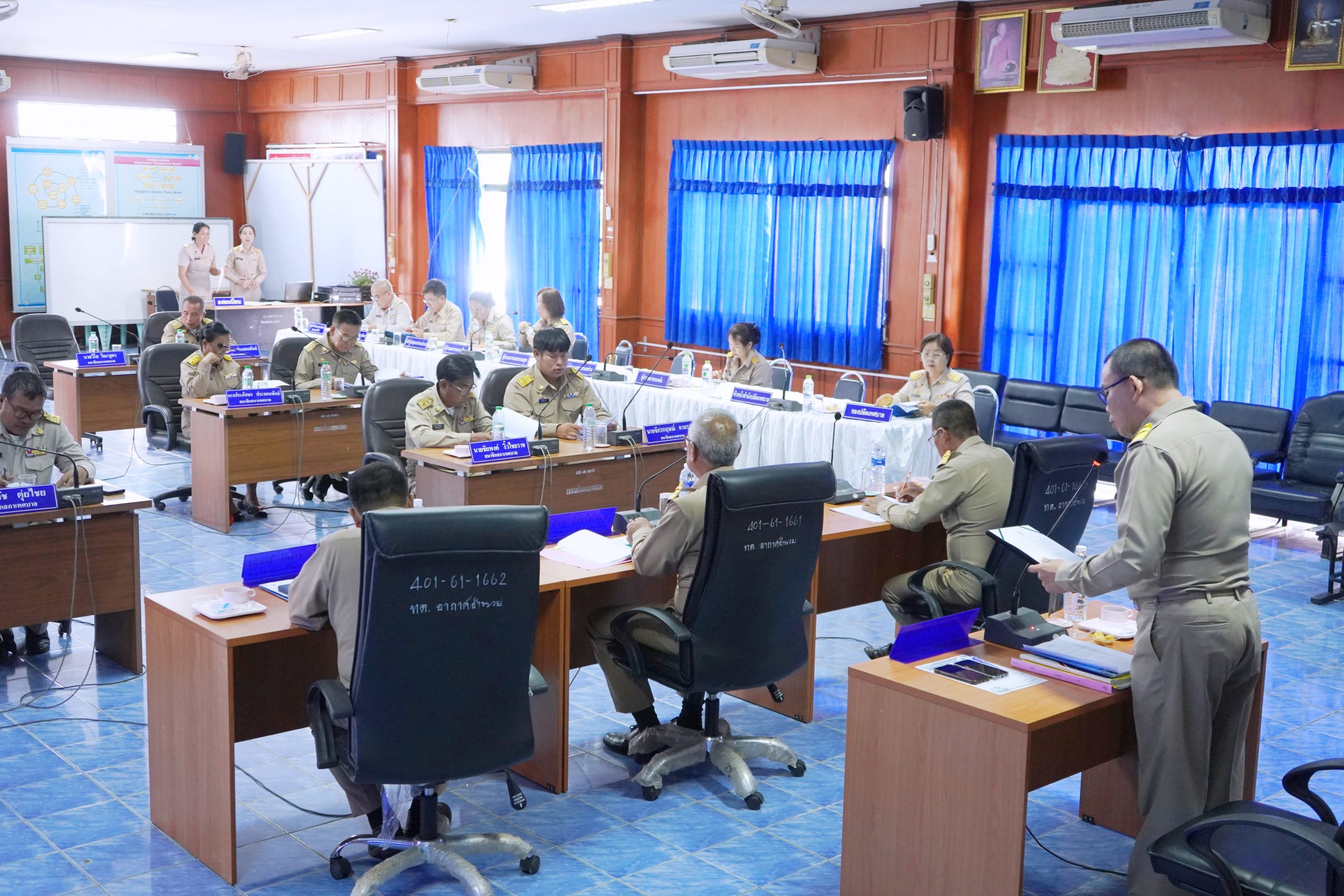 ประชุมสภาเทศบาลตำบลอากาศอำนวย สมัยประชุมสามัญ สมัยที่ 2/2568 และนายกฯแถลงนโยบาย